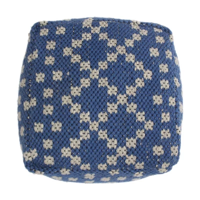 Blessberg Boho Moroccan Inspired Pouf Blue - Christopher Knight Home - Image 4