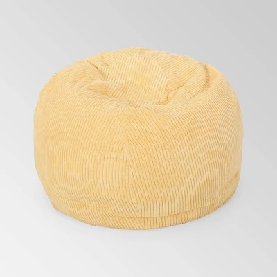 Kenli 3' Modern Corduroy Beanbag - Christopher Knight Home - Image 7