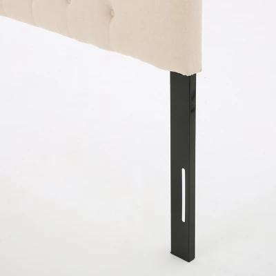 Queen Marlen Tufted Headboard Beige - Christopher Knight Home - Image 3