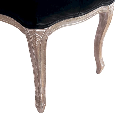 Tufted Black Velvet Bench - Black Velvet - Christopher Knight Home - Image 2