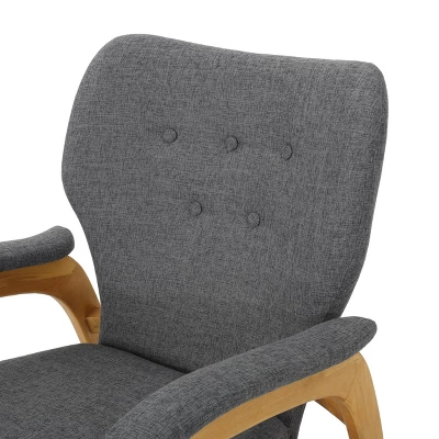 Braant Mid-Century Fabric Rocker - Christopher Knight Home - Image 4