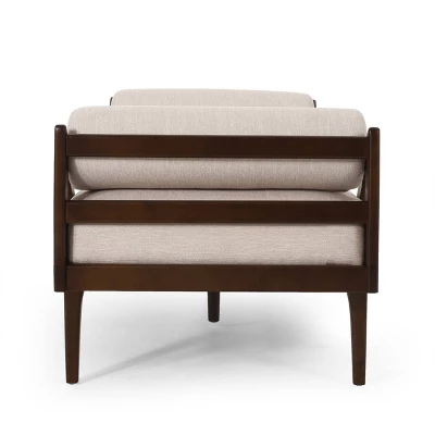 Rayle Contemporary Tufted Chaise Lounge With Rolled Accent Pillows - Christopher Knight Home - Image 3