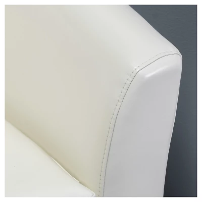 Daymian Faux Leather Swivel Club Chair - Christopher Knight Home - Image 3