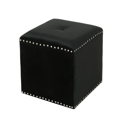Brantly Glam Velvet Ottoman - Christopher Knight Home - Image 4