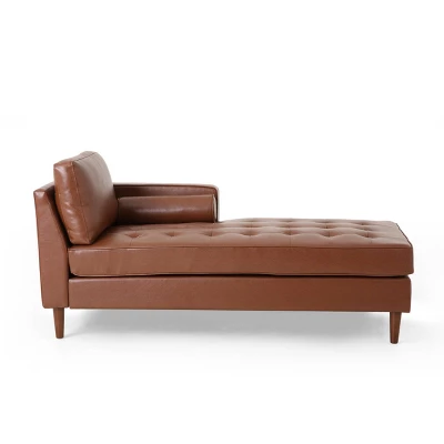 Malinta Contemporary Tufted Upholstered Chaise Lounge - Christopher Knight Home - Image 10