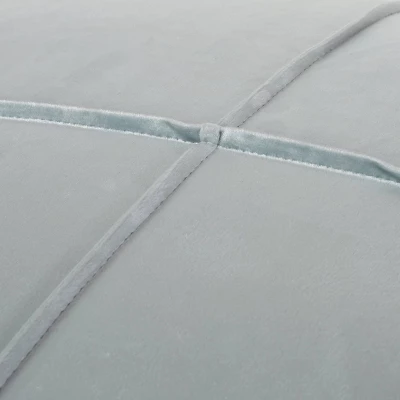 Nakisha Modern Glam Velvet Square Bean Bag Ottoman - Christopher Knight Home - Image 5