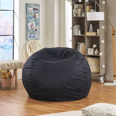Madison Faux Suede Beanbag 5' - Christopher Knight Home - Image 3