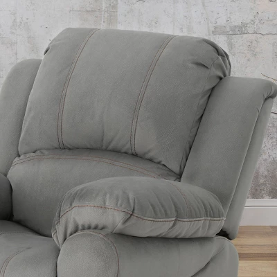 Celestina Microfiber Gliding Recliner Gray - Christopher Knight Home - Image 2