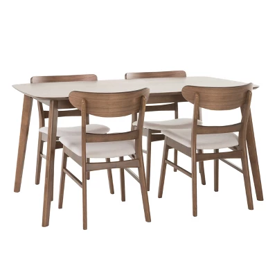 5pc Idalia Mid-Century Modern Dining Set - Christopher Knight Home - Image 6