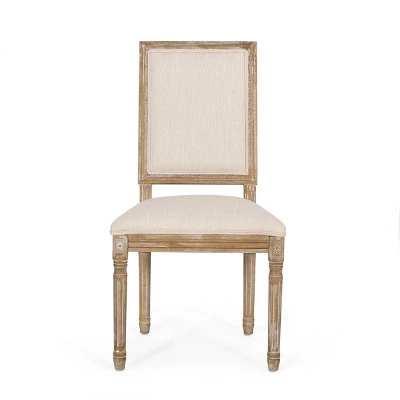 2pk Regina French Country Wood Upholstered Dining Chairs - Christopher Knight Home - Image 2