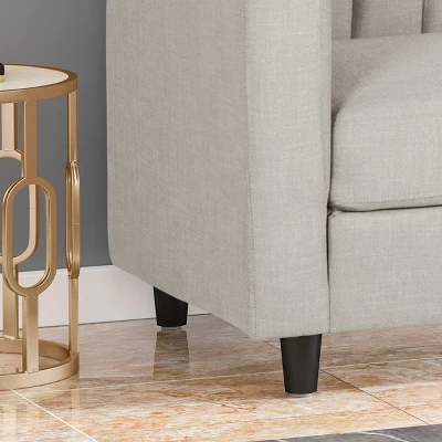 Humbolt Contemporary Channel Stitched Sofa Beige - Christopher Knight Home - Image 6