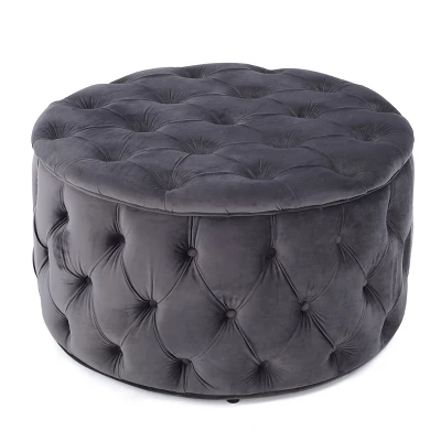 Zelfa New Velvet Ottoman - Christopher Knight Home - Image 8