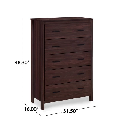 3pc Olimont Contemporary Dresser And Nightstand Set Walnut - Christopher Knight Home - Image 12