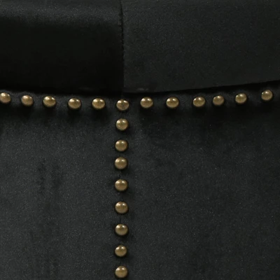 Tiernan Glam Velvet Tufted Ottoman - Christopher Knight Home - Image 4