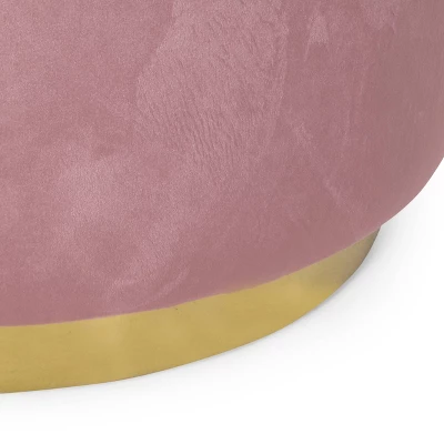 Croton Modern Glam Velvet Swivel Ottoman - Christopher Knight Home - Image 3