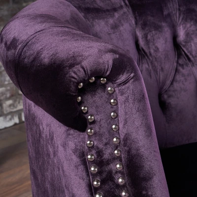 Milani Scroll Arm Loveseat - Christopher Knight Home - Image 2