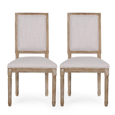2pk Regina French Country Wood Upholstered Dining Chairs - Christopher Knight Home - Image 14