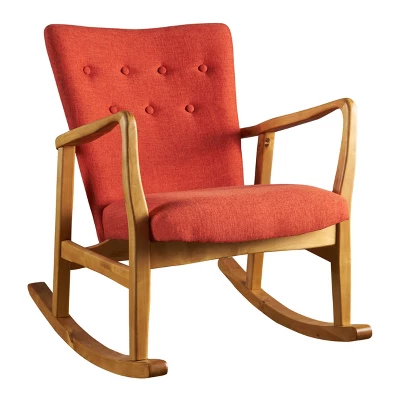 Callum Mid-Century Fabric Rocker - Christopher Knight Home - Image 4