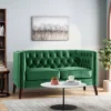 Holasek Contemporary Velvet Upholstered Tufted Loveseat - Christopher Knight Home