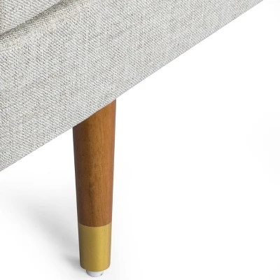 Keairns Mid Century Modern Tufted Double End Chaise Lounge With Bolster Pillows - Christopher Knight Home - Image 7