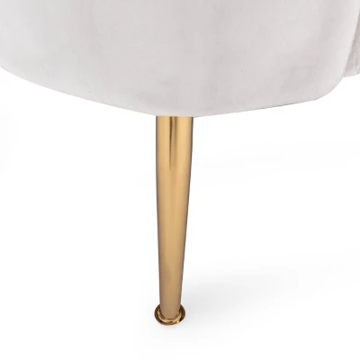 Reitz Modern Glam Velvet Channel Stitch 3 Seater Shell Sofa - Christopher Knight Home - Image 2