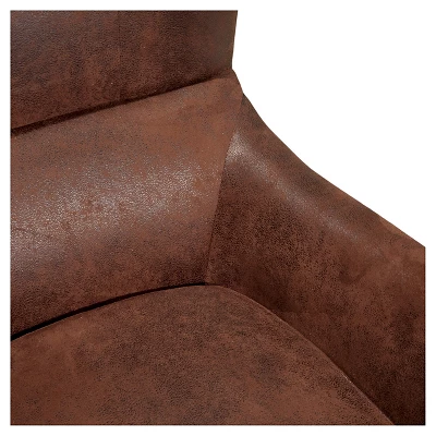 Lorenzo Studded Club Chair Brown - Christopher Knight Home - Image 2