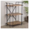 Yorktown 40.5" 3-Shelf Industrial Bookcase Brown - Christopher Knight Home