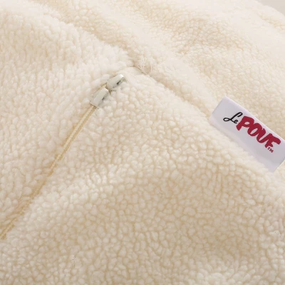 5' Newalla Modern Shearling Bean Bag - Christopher Knight Home - Image 3