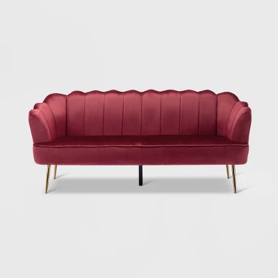 Reitz Modern Glam Velvet Channel Stitch 3 Seater Shell Sofa - Christopher Knight Home - Image 10