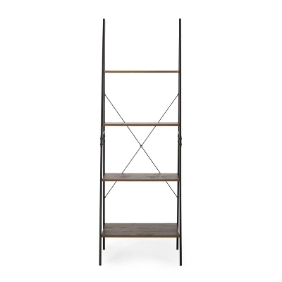 71.5" Newnan Modern Industrial 4 Shelf Etagere Ladder Bookcase - Christopher Knight Home - Image 8