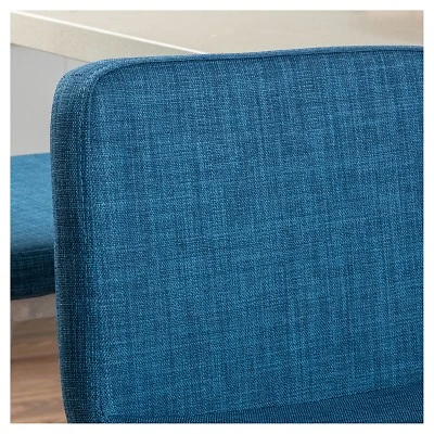 Set Of 2 30" Vasos Fabric Barstool Steel/Blue - Christopher Knight Home - Image 2