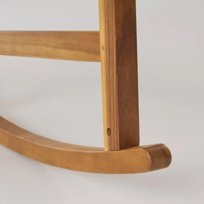 Arcadia 2pk Acacia Wood Rocking Chair Teak - Christopher Knight Home - Image 4