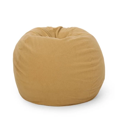 5' Newalla Modern Shearling Bean Bag - Christopher Knight Home - Image 8