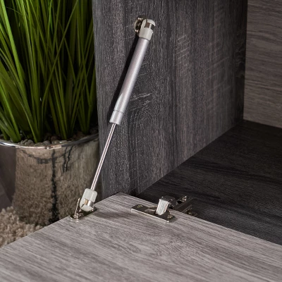 Dorrin Mid Century Wooden TV Stand For TVs Up To 60" Sonoma Gray Oak Brown - Christopher Knight Home - Image 2