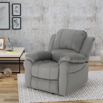 Celestina Microfiber Gliding Recliner Gray - Christopher Knight Home