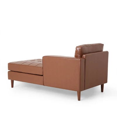 Malinta Contemporary Tufted Upholstered Chaise Lounge - Christopher Knight Home - Image 2