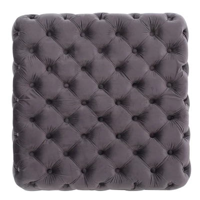 Jaymee New Velvet Ottoman - Christopher Knight Home