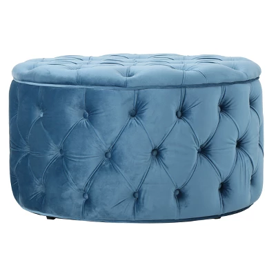 Zelfa New Velvet Ottoman - Christopher Knight Home - Image 4