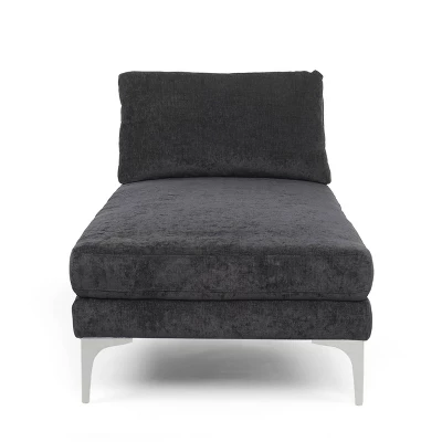 Beamon Contemporary Fabric Chaise Lounge - Christopher Knight Home - Image 3