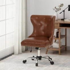 Bedell Contemporary Tufted Swivel Office Chair - Christopher Knight Home