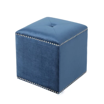 Brantly Glam Velvet Ottoman - Christopher Knight Home - Image 5