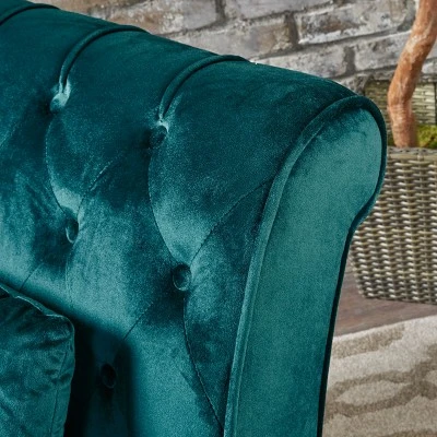 Rubie New Velvet Chaise Lounge - Christopher Knight Home - Image 2