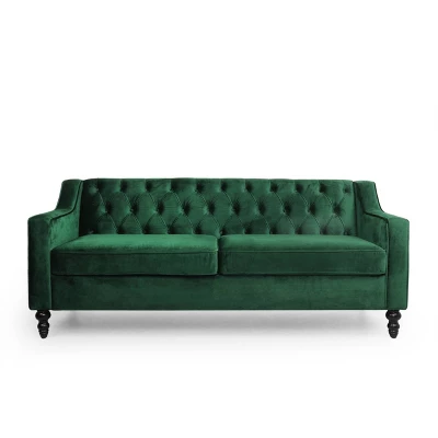Knouff Modern Glam Tufted Velvet 3 Seater Sofa - Christopher Knight Home - Image 10