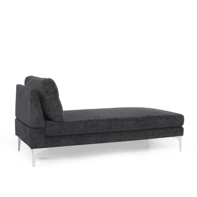 Beamon Contemporary Fabric Chaise Lounge - Christopher Knight Home - Image 2