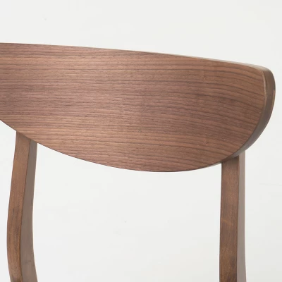 5pc Anise 59" Dining Set Walnut/Dark Brown - Christopher Knight Home - Image 2