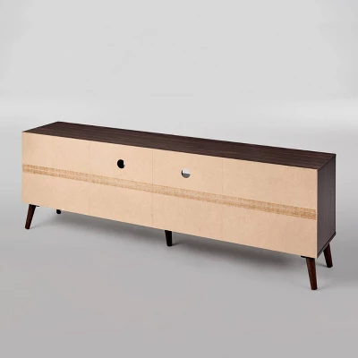 2pc Daru Mid-Century Entertainment Center Set Walnut - Christopher Knight Home - Image 3