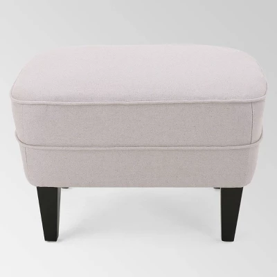 Tafton Club Chair And Ottoman - Natural - Christopher Knight Home - Image 3