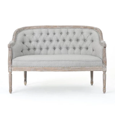 Faye Classical Tufted Loveseat - Christopher Knight Home - Image 7