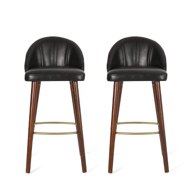 2pc Cullimore Contemporary Channel Stitch Counter Height Barstools - Christopher Knight Home - Image 10