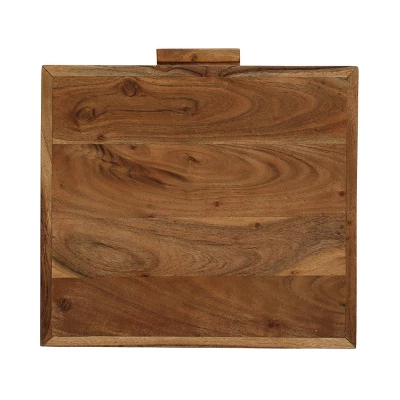 Wadley Boho Handcrafted Acacia Wood Nightstand Natural - Christopher Knight Home - Image 5